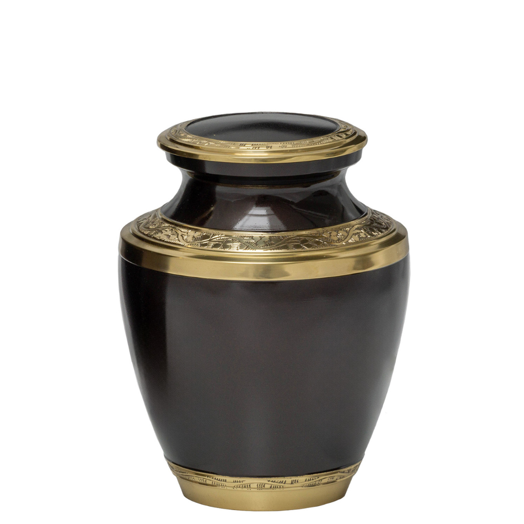 Mocha Medium Brass Urn