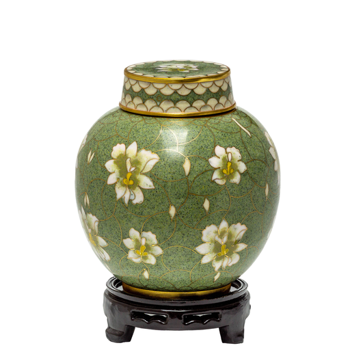 [810 PB] Pear Blossom Cloisonné Medium Urn