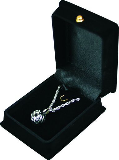 [409 SBS] Sphere and Black Sphere Pendant