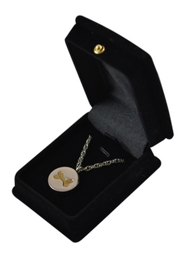 [406 BNS] Two-tone Bone Pendant